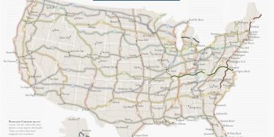 الولايات المتحدة الدراجات خريطة